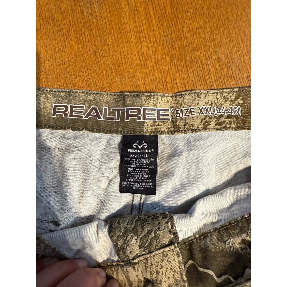 Realtree Escape Camp Cargo Pants Mens 2XL (44x32) Cargo Pockets Hunting Stretch - Picture 10 of 14